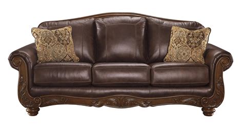 Buy Ashley Brown Leather Recliner Sofa